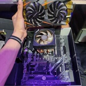 MSI Black and Silver Graphics Card with Dual Fans